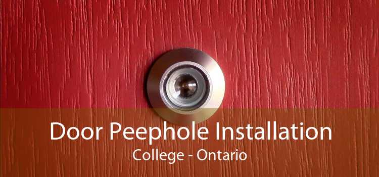 Door Peephole Installation College - Ontario
