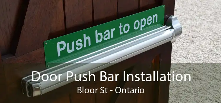 Door Push Bar Installation Bloor St - Ontario