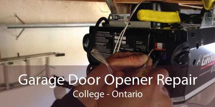 Garage Door Opener Repair College - Ontario