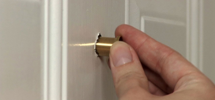 peephole door repair in Weston